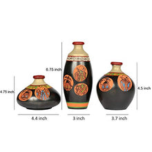 Load image into Gallery viewer, Artysta Terracotta Flower Vase (4.5 x 3 inch, Multicolour) - Home Decor Lo