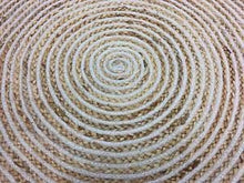 Load image into Gallery viewer, The Home Talk Hand Woven Braided Jute and Cotton Area Rug, Round, Reversible (Beige, 3 Feet Diameter) - Home Decor Lo