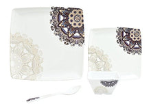 Load image into Gallery viewer, Bataniya Melamine Dinner Set, 46 Pieces, White 100% Veg Material - Home Decor Lo