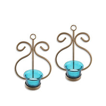 Load image into Gallery viewer, Homesake Metal Decorative Golden Wall Sconce/candle Holder, Pack of 2 - Home Decor Lo