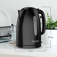 Load image into Gallery viewer, BLACK+DECKER KE1500B 1.7L Rapid Boil Electric Cordless Kettle, Black - Home Decor Lo