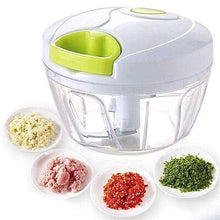 Load image into Gallery viewer, Dewberries Plastic Handy Dori Chopper with 3 Blades (White Color) - 450 ML - Home Decor Lo