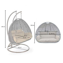 Load image into Gallery viewer, Double Swing Basket Chair with Curve Stand for Kid's and Adult - Home Decor Lo