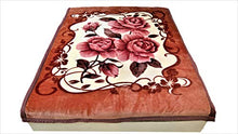 Load image into Gallery viewer, Jagdish Store Floral Print (Brown/Cream) Blanket(60 X 90 Inch)-Polyester(2.1 Kg) - Home Decor Lo