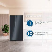 Load image into Gallery viewer, Bosch 655 L Frost Free Side-by-Side Refrigerator(KAN92LB35I, Black, Inverter Compressor) - Home Decor Lo