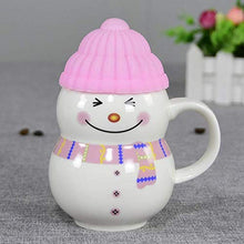 Load image into Gallery viewer, Being Fly® - Ceramic Snowman Mug with Silicon Cap Mug 300 ML Christmas Mug 300 ml ( Multi Color ) - Home Decor Lo