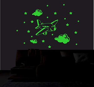 DreamKraft Glow in The Dark Kids Room Decor Radium Sticker (Green, 69x49 cm) - Home Decor Lo