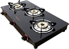Load image into Gallery viewer, Butterfly Smart Glass 3 Burner Gas Stove, Black + Butterfly Jet Elite 750-Watt Mixer Grinder with 4 Jars (Grey) - Home Decor Lo