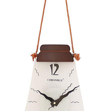 Load image into Gallery viewer, CHRONIKLE Wood Wall Clock (52 x18 cm, Brown) - Home Decor Lo