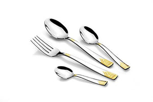 FnS August 24 Pc Cutlery Set with Stand and Baby Spoon - Home Decor Lo