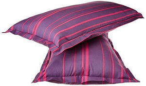 Amazon Brand - Solimo Fresh Ferns 144 TC 100% Cotton Double Bedsheet with 2 Pillow Covers, Violet - Home Decor Lo