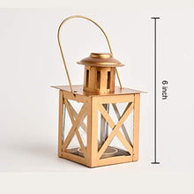 Load image into Gallery viewer, Mokari Gold Hanging Lantern | Tealight Holder | Diwali Decoration & Gifitng Items (Set of 2) - Home Decor Lo