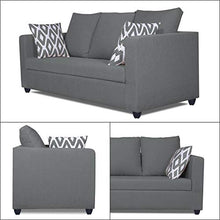 Load image into Gallery viewer, Adorn India Zink Straight Line 3 Seater Sofa (Grey) - Home Decor Lo
