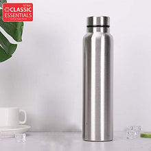 Load image into Gallery viewer, Classic Essentials Spring Stainless Steel Single Walled Fridge Water Bottle (1000ml, Silver) - Home Decor Lo