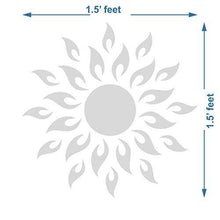Load image into Gallery viewer, Bikri Kendra - Sun Golden with Butterfly Silver - 3D Mirror Acrylic Wall Stickers Decorative - Home Decor Lo