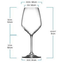Load image into Gallery viewer, Ash & Roh® Red Wine, Cut Wine Glasses - Pack of 2,350 ml - Home Decor Lo