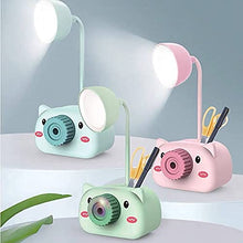 Load image into Gallery viewer, Goel HANDICRAFTS Rechargeable LED Touch On/Off Switch Desk Lamp Children Eye Protection Student Study Reading Dimmer Rechargeable Led Table Lamps USB Charging Touch _ Pack of 1 Multicolor