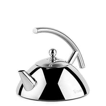 Load image into Gallery viewer, Teabox Bevel Stainless Steel Capsulated Base Tea Kettle with Infuser (Medium, 1L) - Home Decor Lo