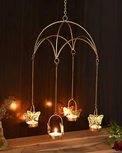 Load image into Gallery viewer, Collectible India Iron Umbrella Butterfly Shape T light Wall Hanging Candle Holders Votive for Home Decor - Home Decor Lo
