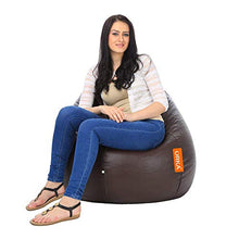 Load image into Gallery viewer, ORKA Classic XXXL with Footstool Bean Bag Cover Without Beans - Brown - Home Decor Lo