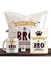 Load image into Gallery viewer, Aldivo Gift For Sister And Brother 12" X 12" Cushion Cover With Filler ,Printed Coffee Mug ,Greeting Card & Printed Key Ring - Combo - Home Decor Lo