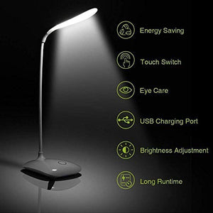 TFPW Rechargeable LED Touch On/Off Switch Desk Lamp Children Eye Protection Student Study Reading Dimmer Rechargeable Led Table Lamps USB Charging Touch Dimmer(Desk Lights for Study)// - Home Decor Lo