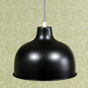 Craftter 11 inch Dia Outer Black and Inner White Color Metal Pendant Lamp Hanging Light Decorative Ceiling Light - Home Decor Lo