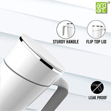 Load image into Gallery viewer, ARTIART Grace Stainless Steel Spill Proof Suction Mug with Flip Top Lid | Patented Design & Suction Technology (Taiwan) | Insulated, Hot & Cold for Tea, Coffee (470 ML - White ) - Home Decor Lo