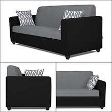 Load image into Gallery viewer, Adorn India Rio Highback 3-1-1 5 Seater Sofa Set (Black & Grey) - Home Decor Lo