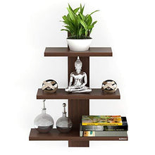 Load image into Gallery viewer, BLUEWUD Phelix Engineered Wood Wall Decor Book Shelf/Wall Display Rack (3 Shelves) - Home Decor Lo