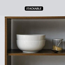 Load image into Gallery viewer, Narrow International Dessert Set of 6 Melamine Unbreakable Cereal Bowls Set 6 Inch - Soup Bowls, Lightweight Deep Bowl for Kitchen and Family Dinner, Maggi,Soup, Dishwasher Micro Safe, Premium White - Home Decor Lo
