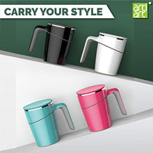 Load image into Gallery viewer, ARTIART Grace Stainless Steel Spill Proof Suction Mug with Flip Top Lid | Patented Design & Suction Technology (Taiwan) | Insulated, Hot & Cold for Tea, Coffee (470 ML - White ) - Home Decor Lo
