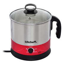 Load image into Gallery viewer, Kitchoff WDF-151 Automatic Stainless Steel Electric Kettle Heavy Body Extra Large Cattle With Handle (1.5 L, Black &amp; Red) - Home Decor Lo