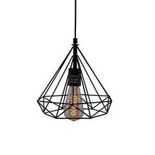 Load image into Gallery viewer, GreyWings Metal Diamond Cadge Hanging Light Pendant Lamp, with Filament Bulb - Home Decor Lo