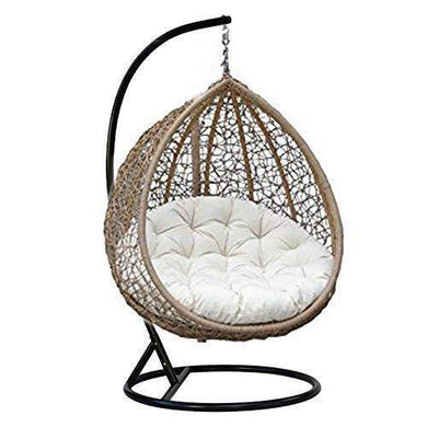 A K Furniture Outdoor/Indoor/Balcony/Garden/Patio/Hanging Swing Chair with Stand and Cushion - Home Decor Lo