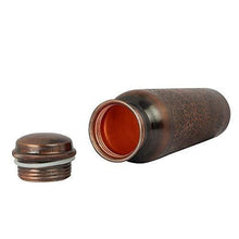 Load image into Gallery viewer, AAYUVEDA® Handcrafted Antique Design 100% Pure Copper Water Bottle, 1 Litre - Home Decor Lo