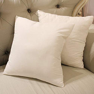 JDX Hotel Microfiber Cushion (16X16 Inches Set of 5, White) - Home Decor Lo