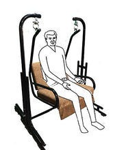 Load image into Gallery viewer, Kaushalendra Swing Chair with Stand for Single Person Iron Cushion Swings Jhula for Indoor use 150 kg Capacity - Home Decor Lo