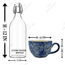Load image into Gallery viewer, TSK Ceramic Modern Soup Bowl/Soup Cup Set with White Spoons - 350 ml, 2 Pieces, Blue - Home Decor Lo