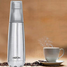 Load image into Gallery viewer, Milton Vertex -1000 Thermosteel  Water Bottle with Unbreakable Tumbler, 1000 ml, Silver - Home Decor Lo
