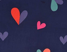 Load image into Gallery viewer, Ab Home Decor 160 TC Glace Cotton Heart Printed Bedsheet for Double Bed with 2 Pillow Cover King Size-Blue - Home Decor Lo