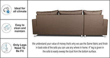 Load image into Gallery viewer, Adorn India Left Side Handle Straight Line L Shape Sofa (Camel Colour) - Home Decor Lo
