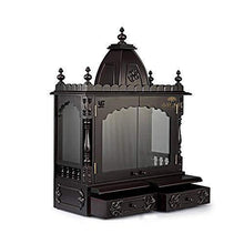 Load image into Gallery viewer, Aakaar Idols & Temples - Handcrafted Pooja Temple Mandap in Teak & MDF for Wall Mounting at Home and Office (24 VC WD) - Home Decor Lo