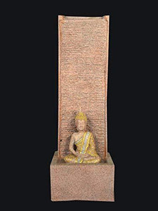 WaahKart Lord Buddha Stone Looked Fountain - Home Decor Lo