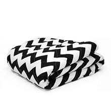Load image into Gallery viewer, Divine Casa 110 GSM Microfiber Summer Single Size Reversible Printed Comforter for AC Room & Mild Winter (Zig Zag, White and Black) - Home Decor Lo