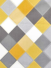 Load image into Gallery viewer, Ahmedabad Cotton 144 TC 100% Cotton Double Bedsheet with 2 Pillow Covers - Yellow, Grey - Home Decor Lo