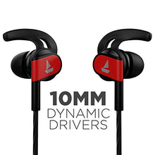 Load image into Gallery viewer, boAt Bassheads 242 Wired Sports Earphones with HD Sound, 10 mm Dynamic Drivers, IPX 4 Sweat and Water Resistance, Superior Coated Cable, in-Line Mic and Carry Pouch (Active Black) - Home Decor Lo