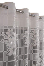 Load image into Gallery viewer, Galaxy Home Decor Sheer Transparent Net Curtains for Window 5 Feet, Pack of 2, White (White (Flower), Window 5 Feet (2Pc)) - Home Decor Lo