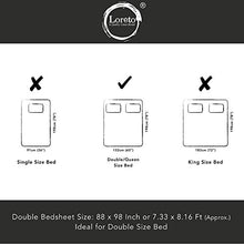 Load image into Gallery viewer, Loreto – A Quality Linen Brand 144 TC 100% Cotton Double Bedsheet with 2 Pillow Covers - Polka, Yellow & Grey - Home Decor Lo