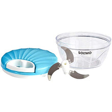 Load image into Gallery viewer, Amazon Brand - Solimo 500 ml Large Vegetable Chopper with 3 Blades, Blue - Home Decor Lo